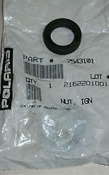POLARIS OEM NOS IGNITION NUT METAL SNOWMOBILE 7543101 3/4" ID BLACK COARSE METAL