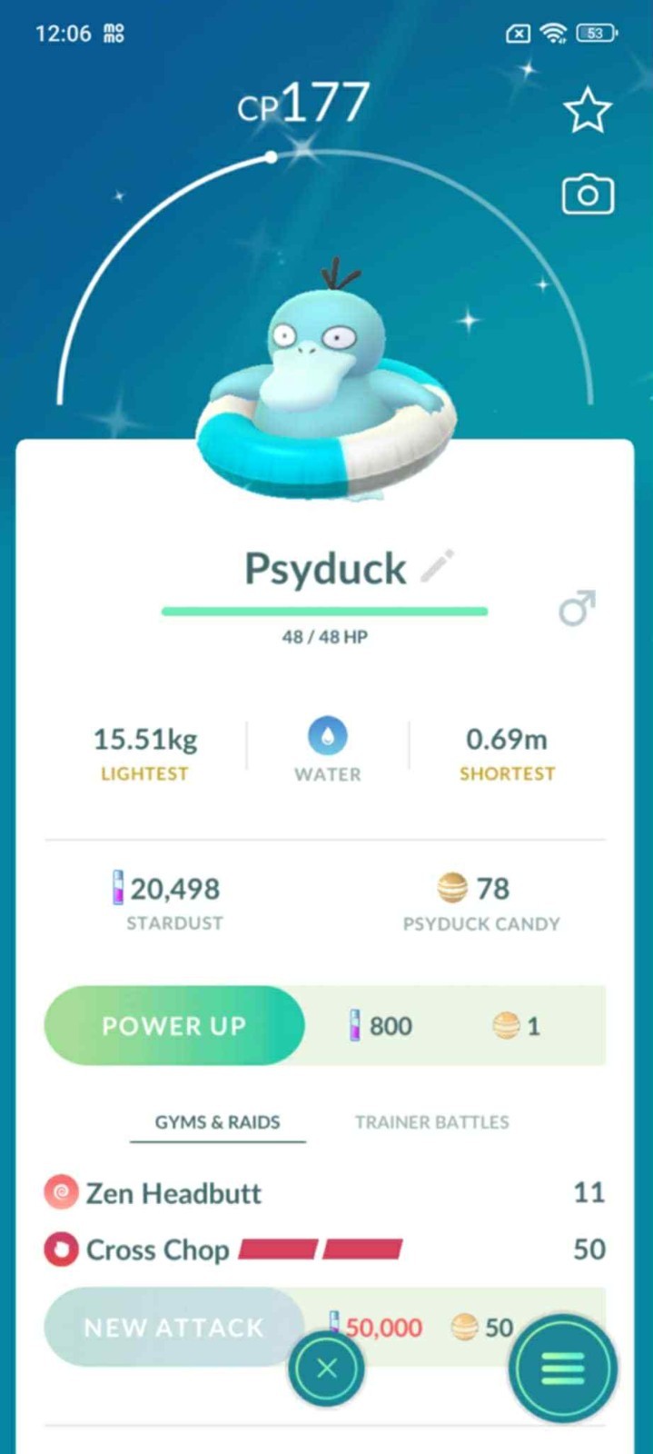 Pokémon - Shiny Swim Ring Psyduck  - PTC - description