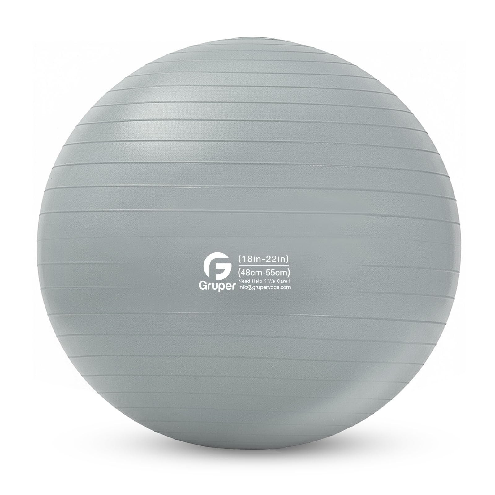Gruper Yoga and Pilates Ball,4 Sizes Gym Ball for Fitness, Yoga, Workout, Pregna