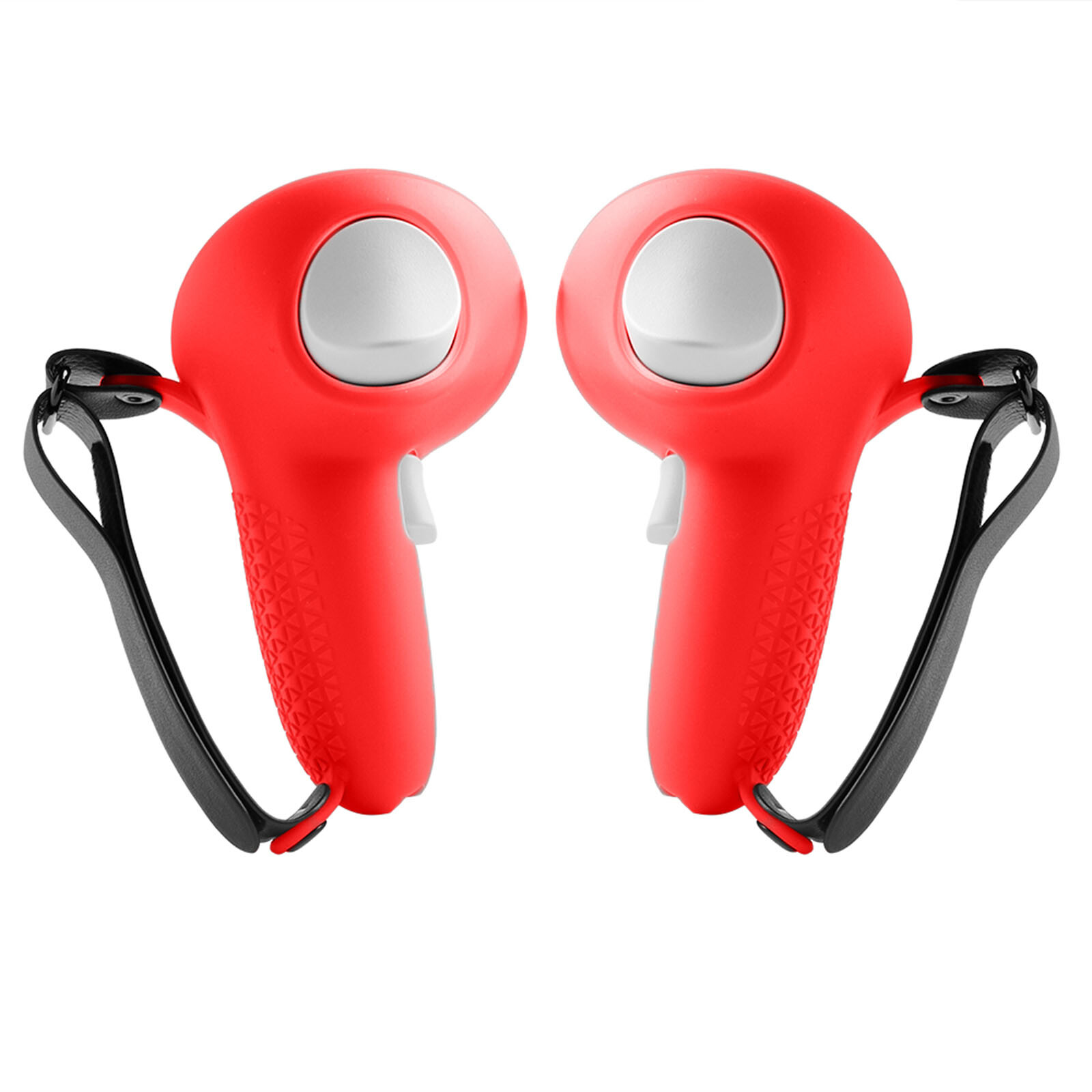 For Quest 3 VR Silicone Handle Grip Cover Controller Case Sleeve Hand Strap Set