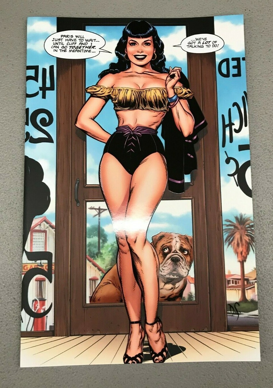 ROCKETEER CARGO OF DOOM 1 JETPACK EXCLUSIVE Dave Stevens SEXY Bettie Page