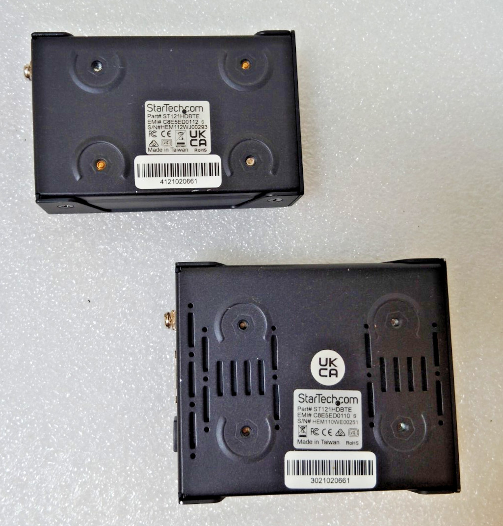 StarTech.com ST121HDBTE HDMI over CAT5 Trasmitter and Receiver Set