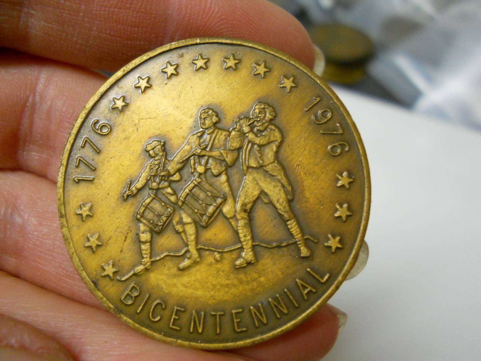 x5 NASA Bicentennial Brass Dual Challenge Coins 1776-1976 200 Years of Freedom