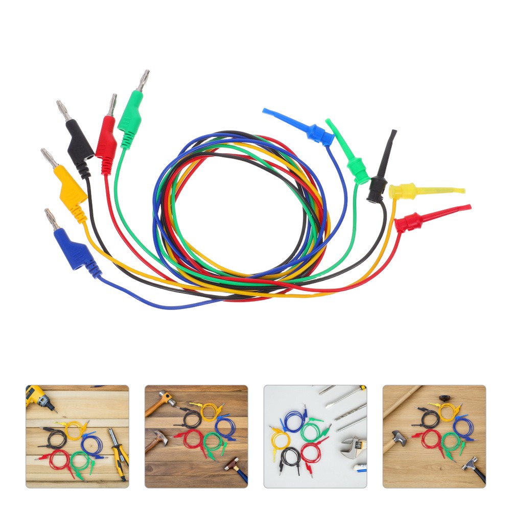 5 Pcs Electronics Test Leads Flexible Cables Multimeter Probe Wires