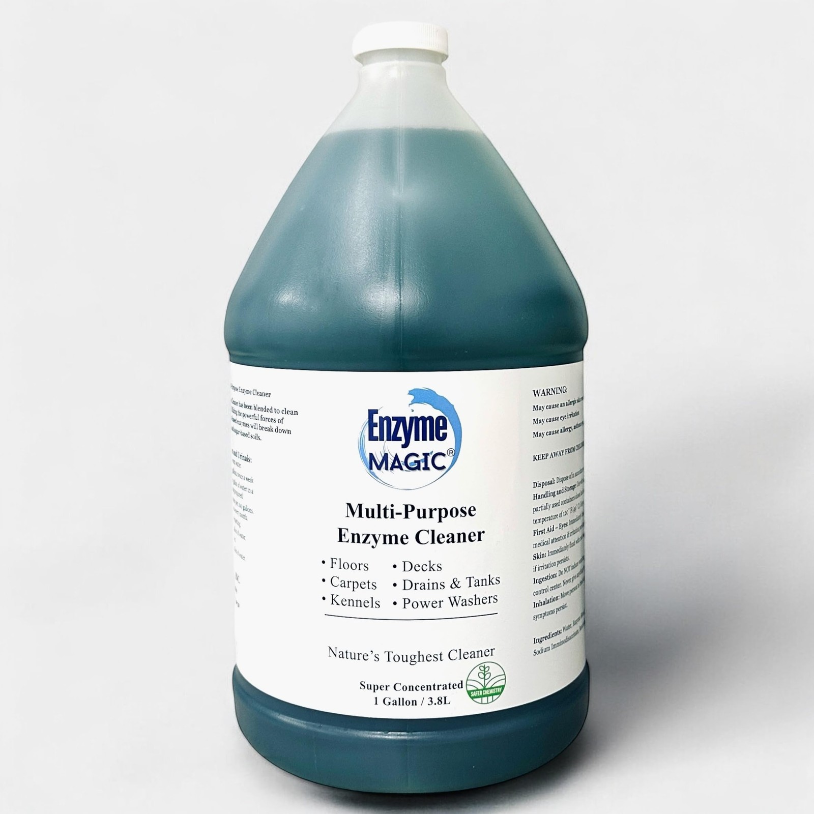 Multi-Purpose Enzyme Cleaner Concentrate 1 Gallon – Plant-Based Stain & Odor ...