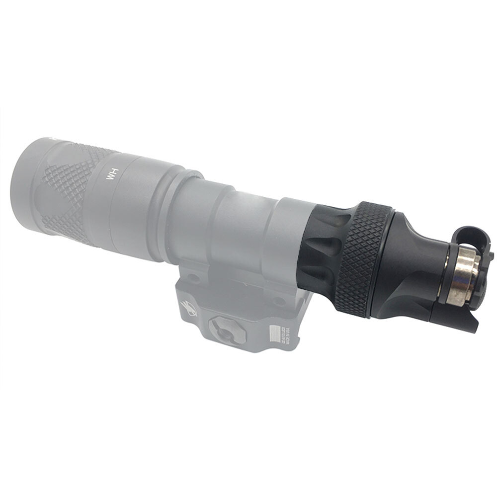 Replacement Dual Function Flashlight Tail Cap Fit M300 M600 for Tactical Outdoor
