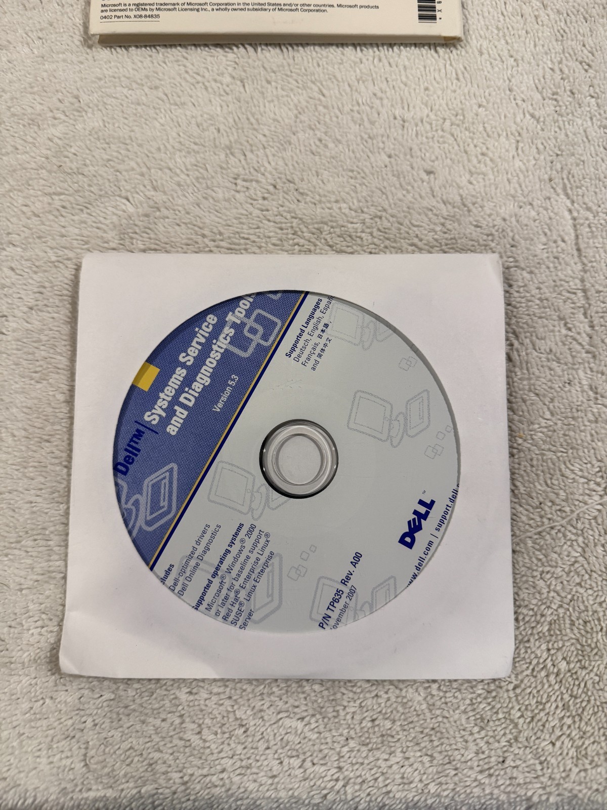 Dell Systems Service and Diagnostics Tools - Version 5.3 CD