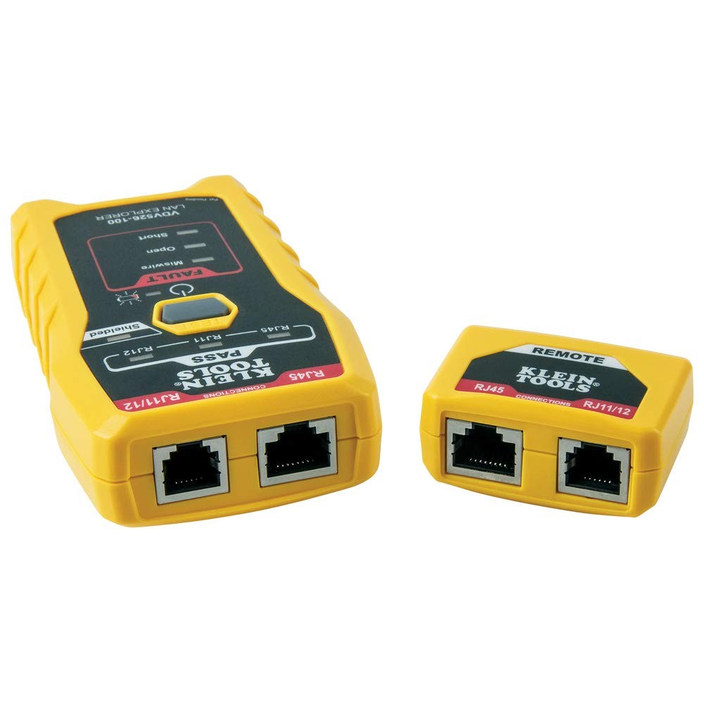 Klein Lan Explorer Test Remote For Rj11 Rj12 Rj45 Cable Testing Vdv526100