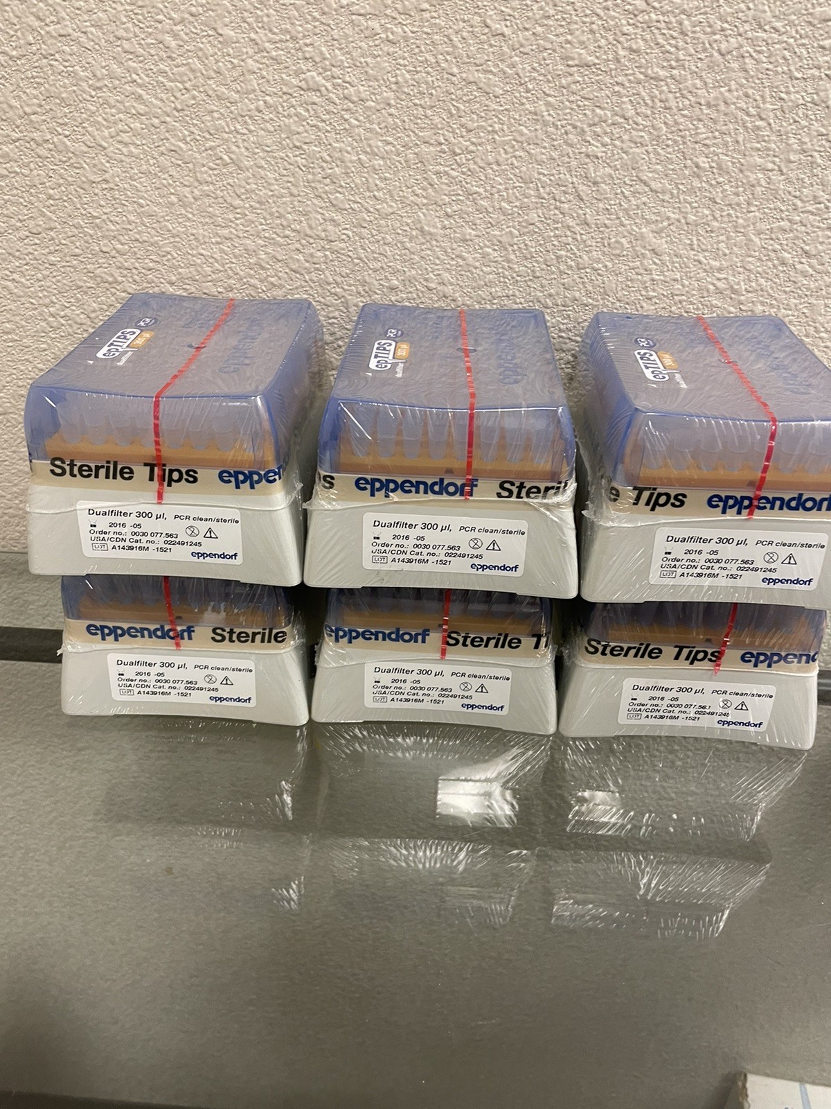 Eppendorf 300uL epT.I.P.S. Dualfilter 300uL, 0030077563, Lot Of 6