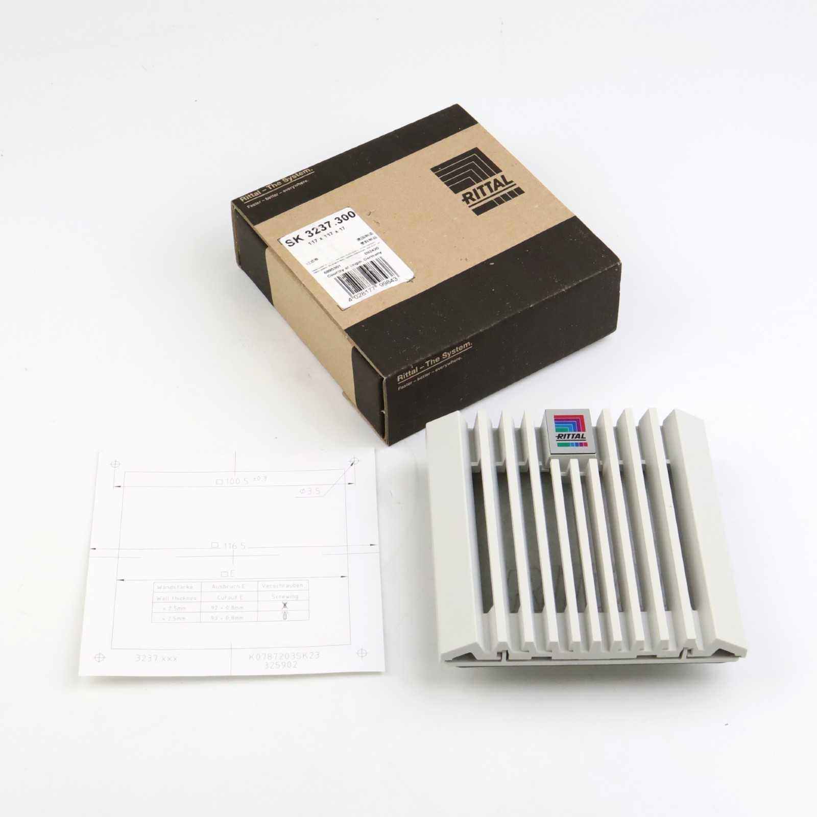 Rittal outlet filter SK 3237.300 original packaging
