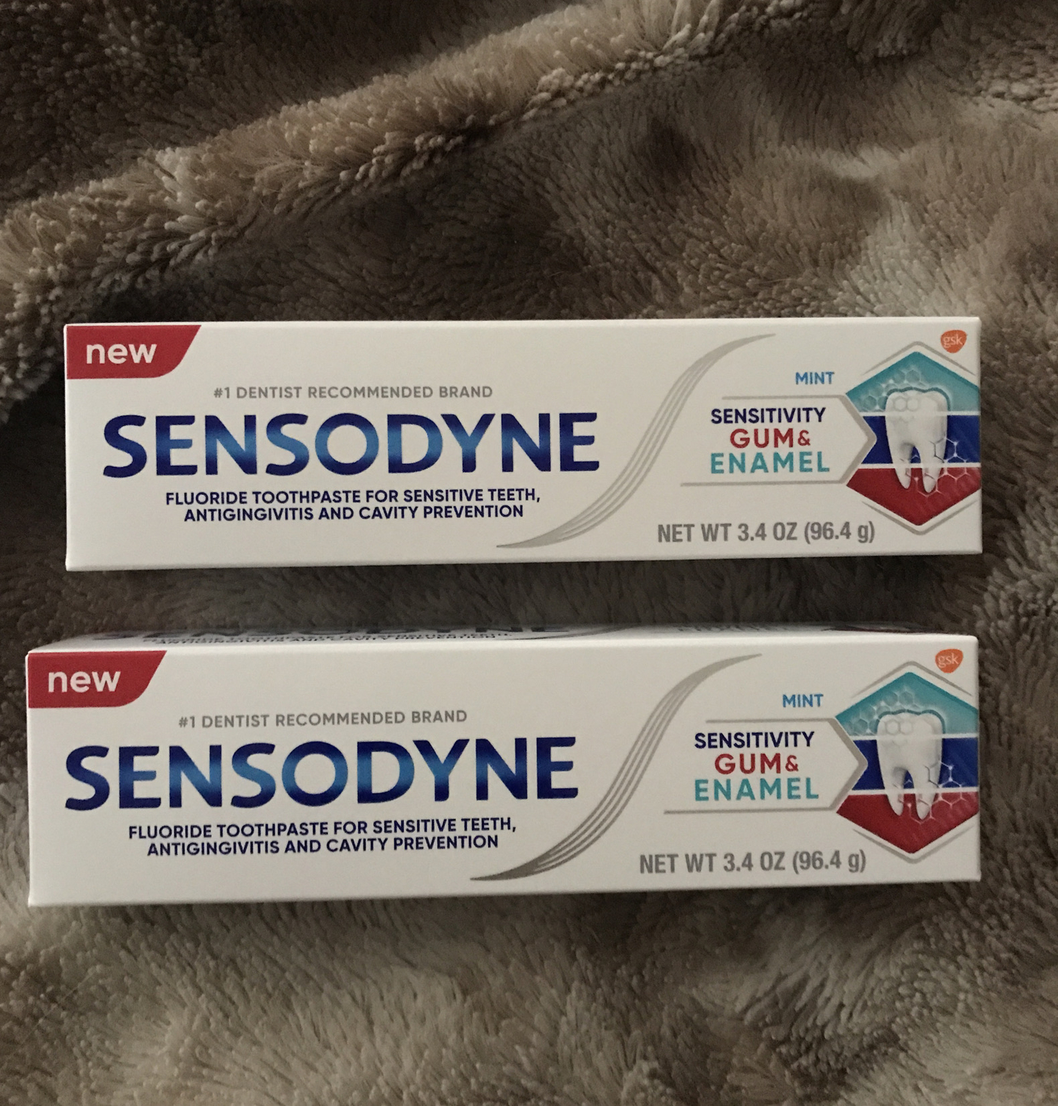 2 pk ~ Sensodyne Toothpaste Sensitivity Gum & Enamel Mint 3.4oz each exp 2/2025