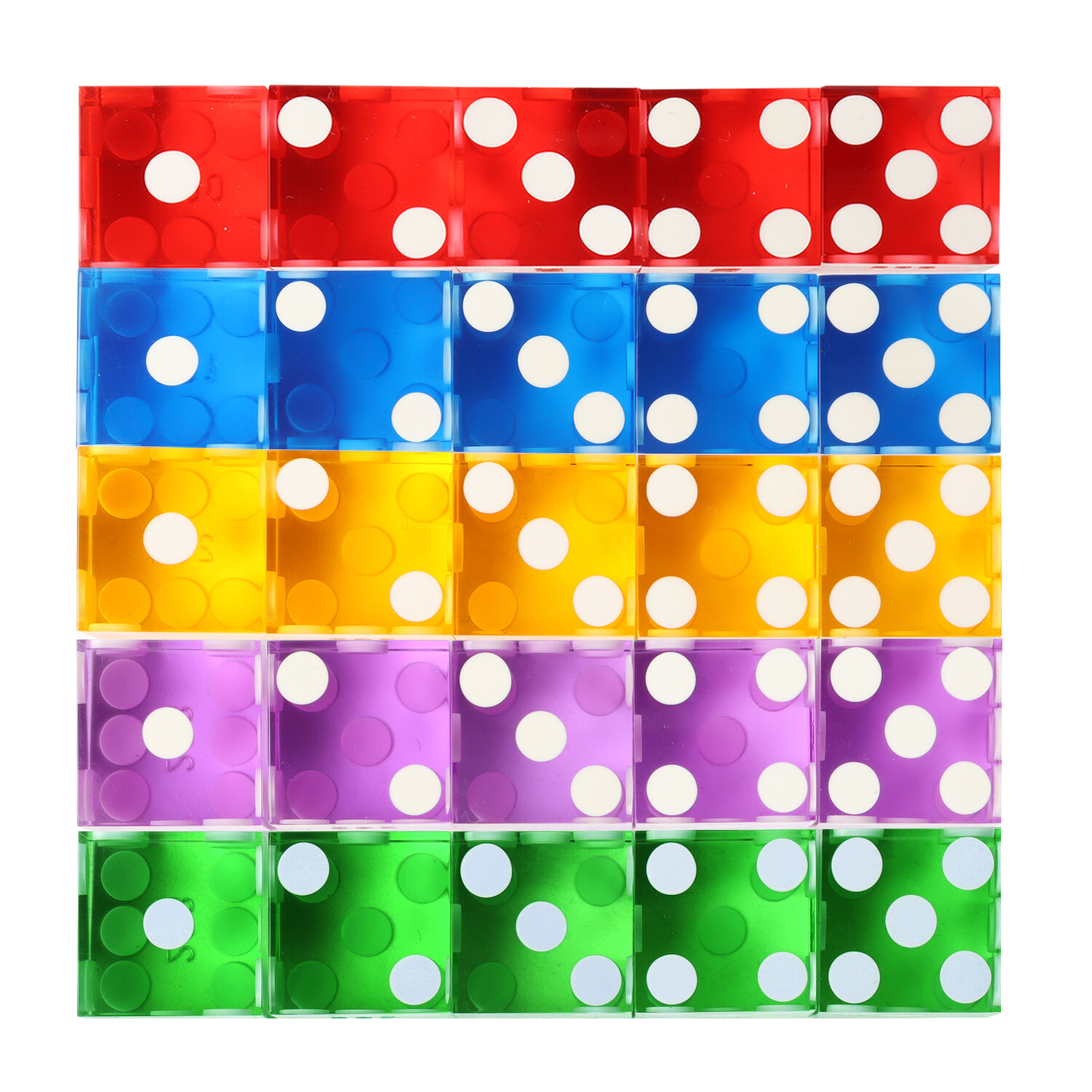 19mm Pro Vegas Style Casino Craps Dice Set. RPG/Yahtzee/Dice Stacking(Set of 25)