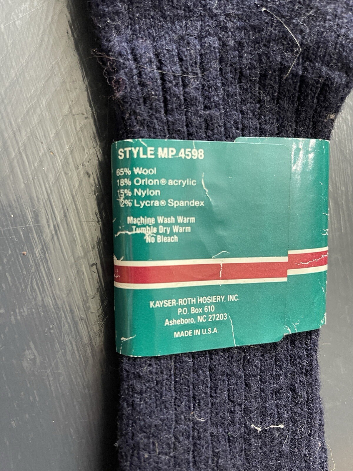 Eagle Wool Navy Crew So Is 85% Wool NWT Size 10-15