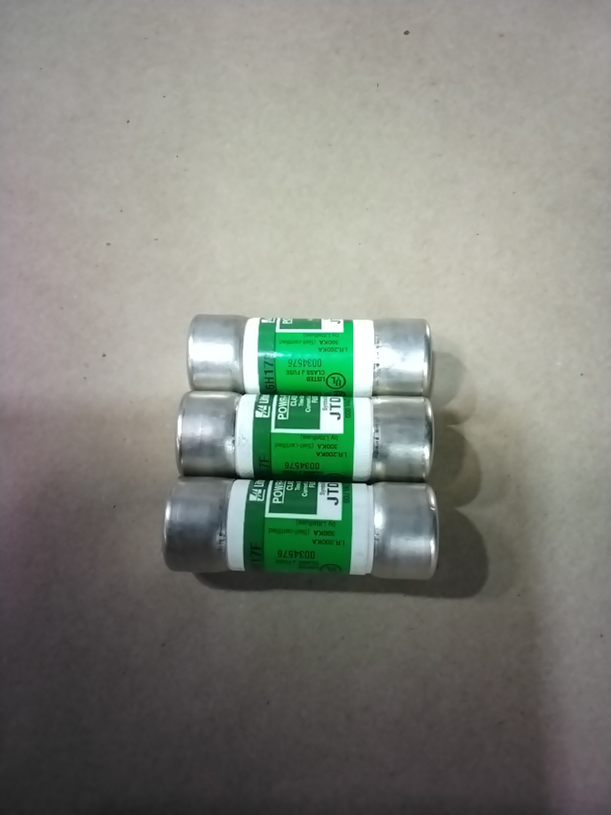 Littelfuse JTD 10 Class J Fuse 10A 600Vac JTD-10, Lot Of 3