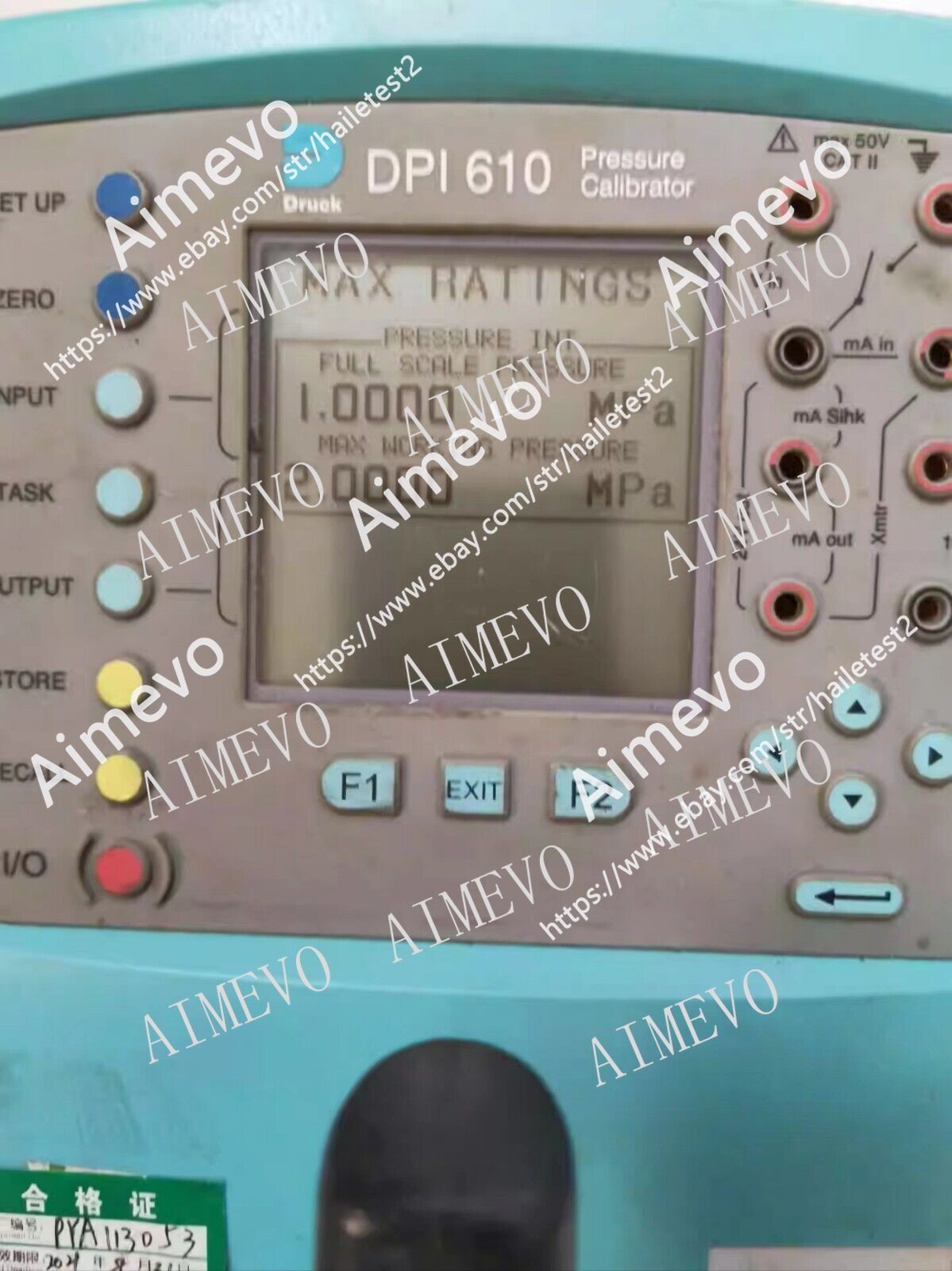 1PCS USED DRUCK DPI610 1MPag Prussure CALIBRATOR
