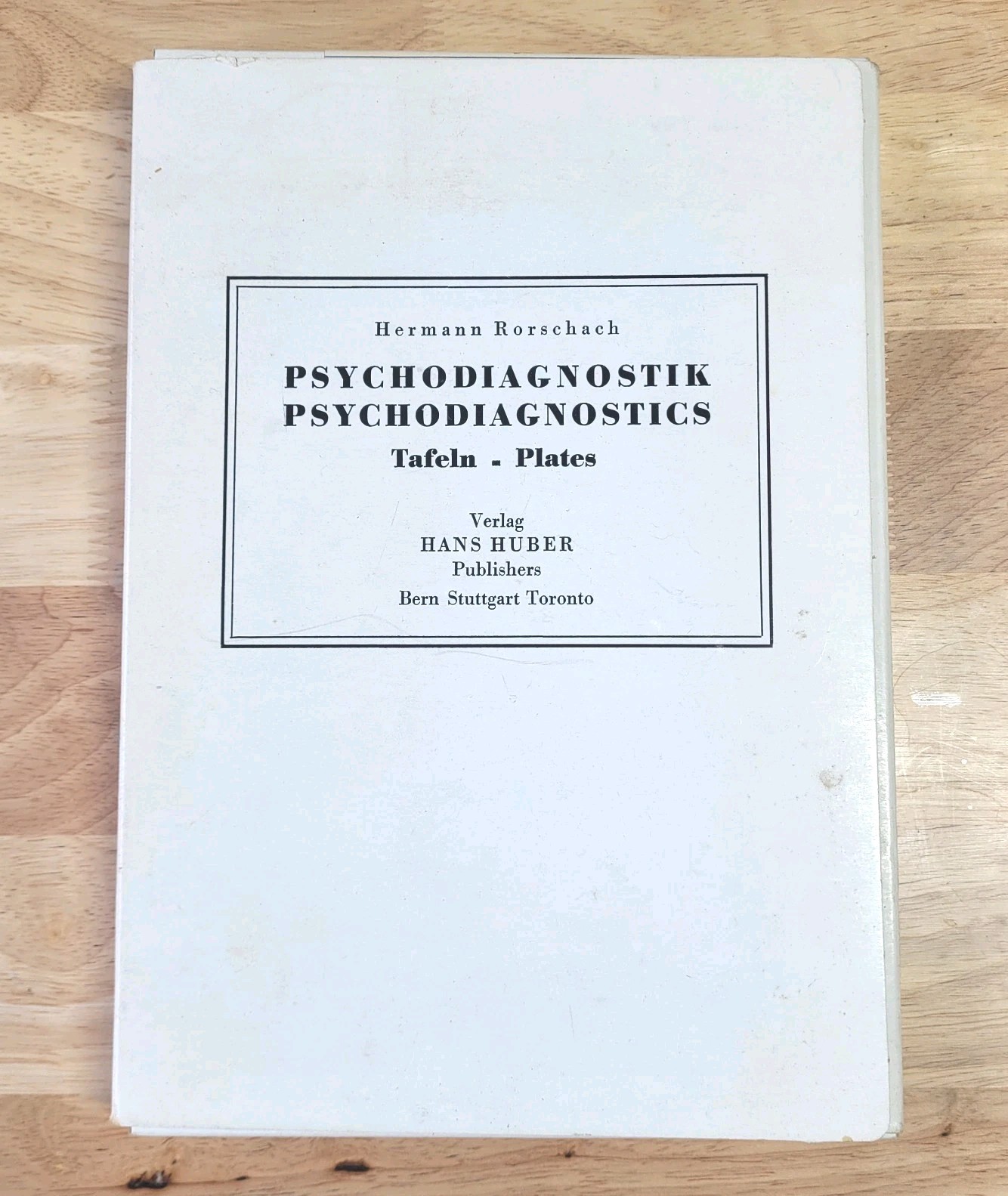 Vintage Hermann Rorschach Psychodiagnostics 10 Plates - Hans Huber Switzerland