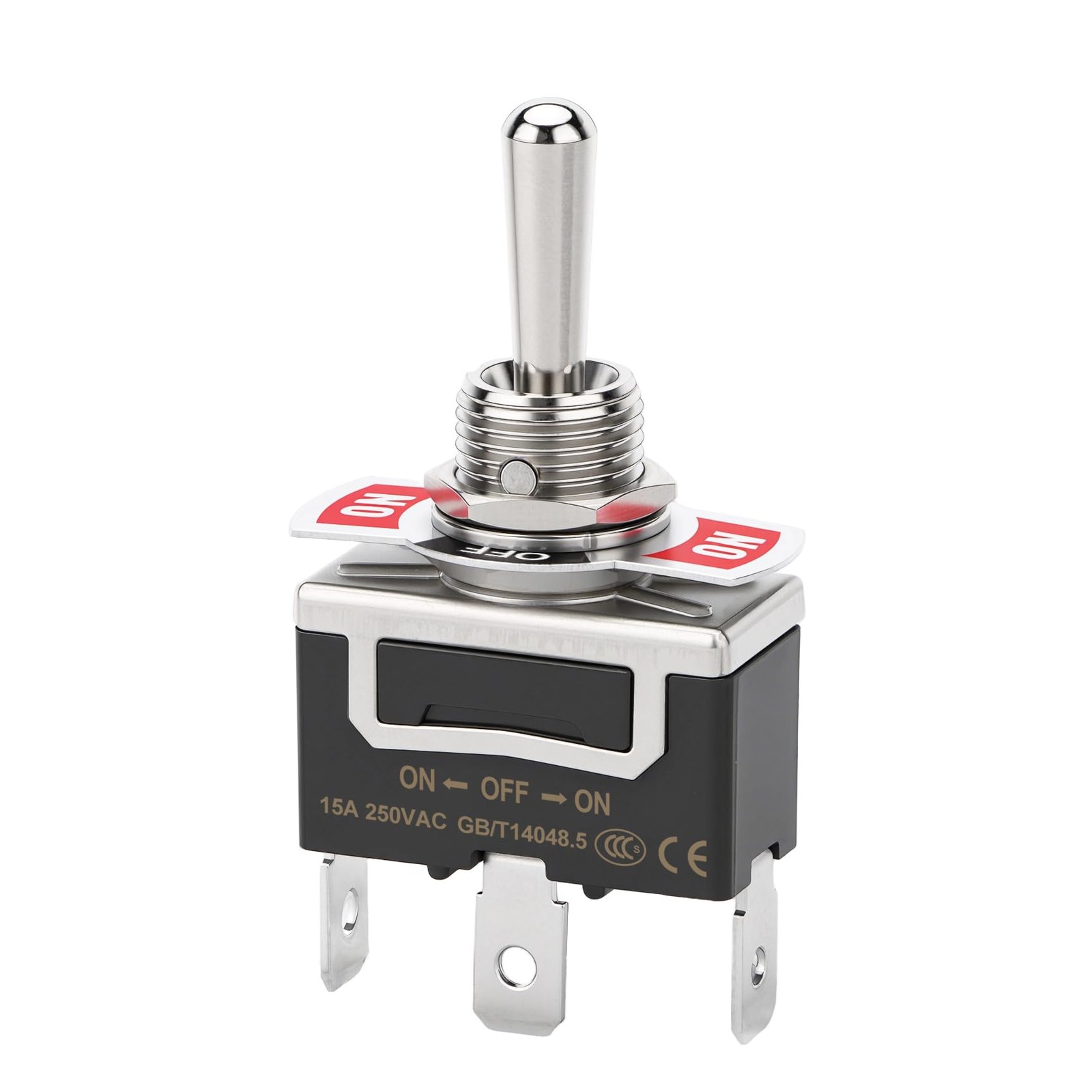 Toggle Switch ON OFF ON SPDT 3 Pin 15A 250V AC Household Appliances Industrial P