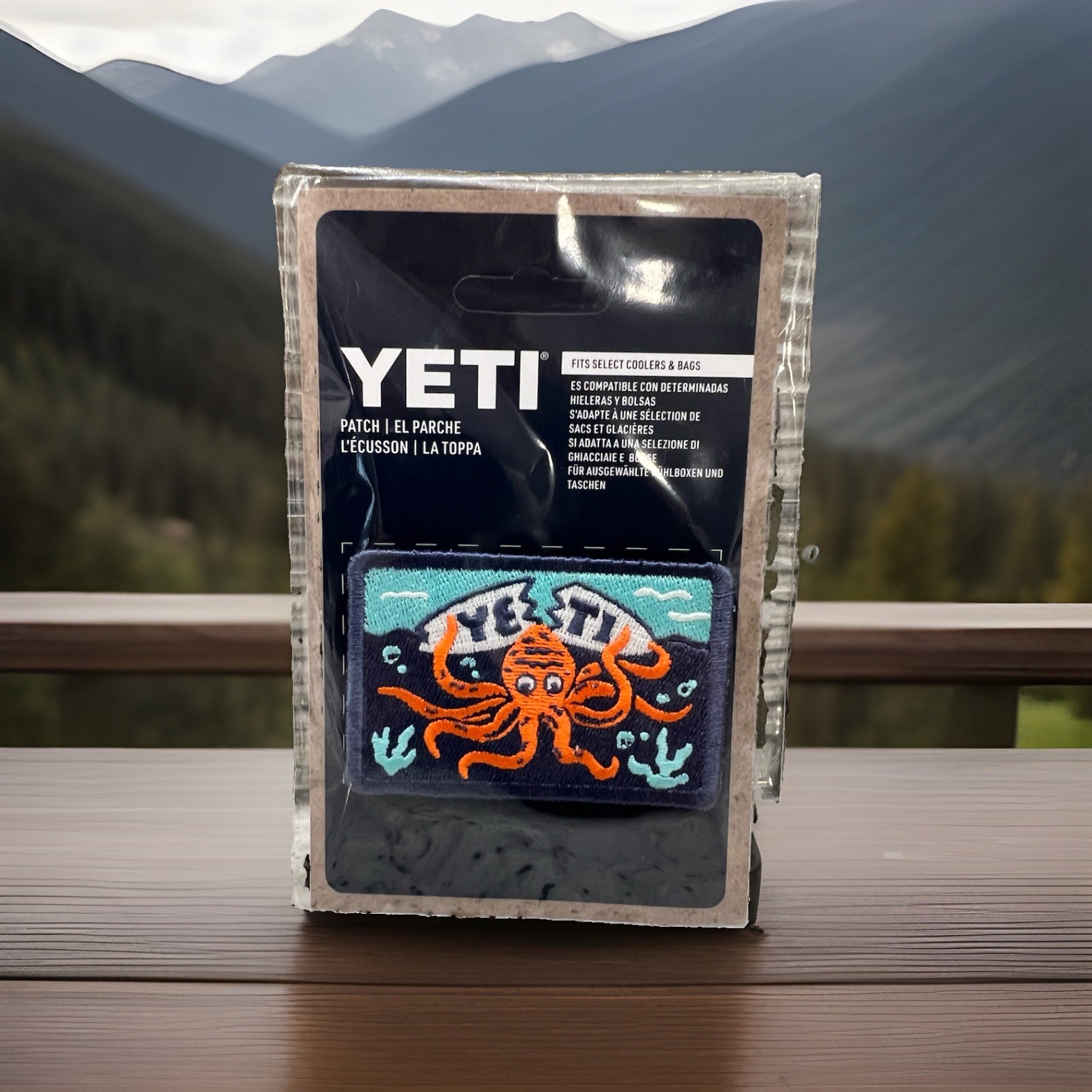 YETI Octopus Embroidered Patch - NEW & AUTHENTIC