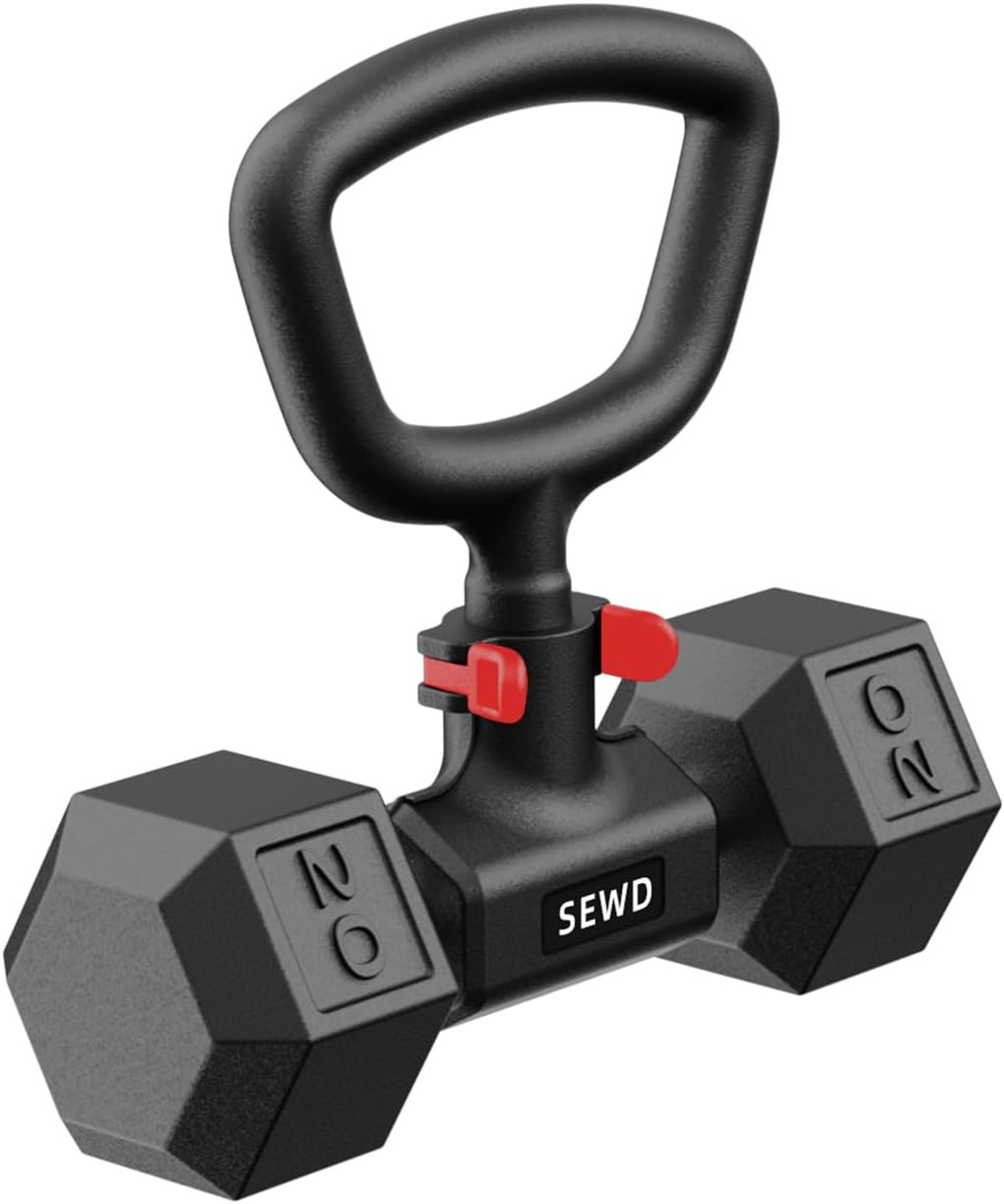 Dumbbell to Kettlebell Converter - Adjustable Weight Home Gym Tool