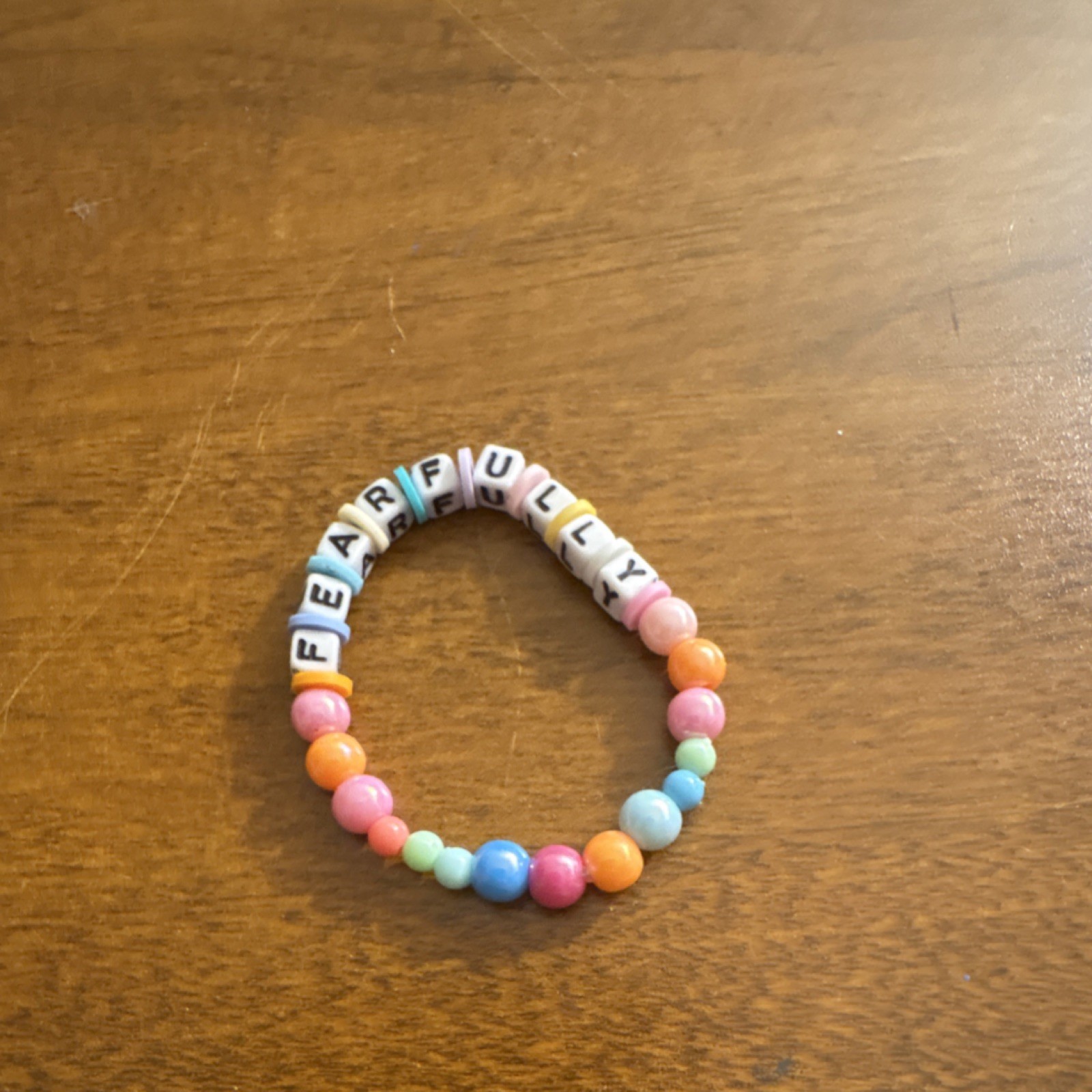 Handmade Multicolor 4 Stack “Fearfully and Wonderfully Made” Faith Bracelet