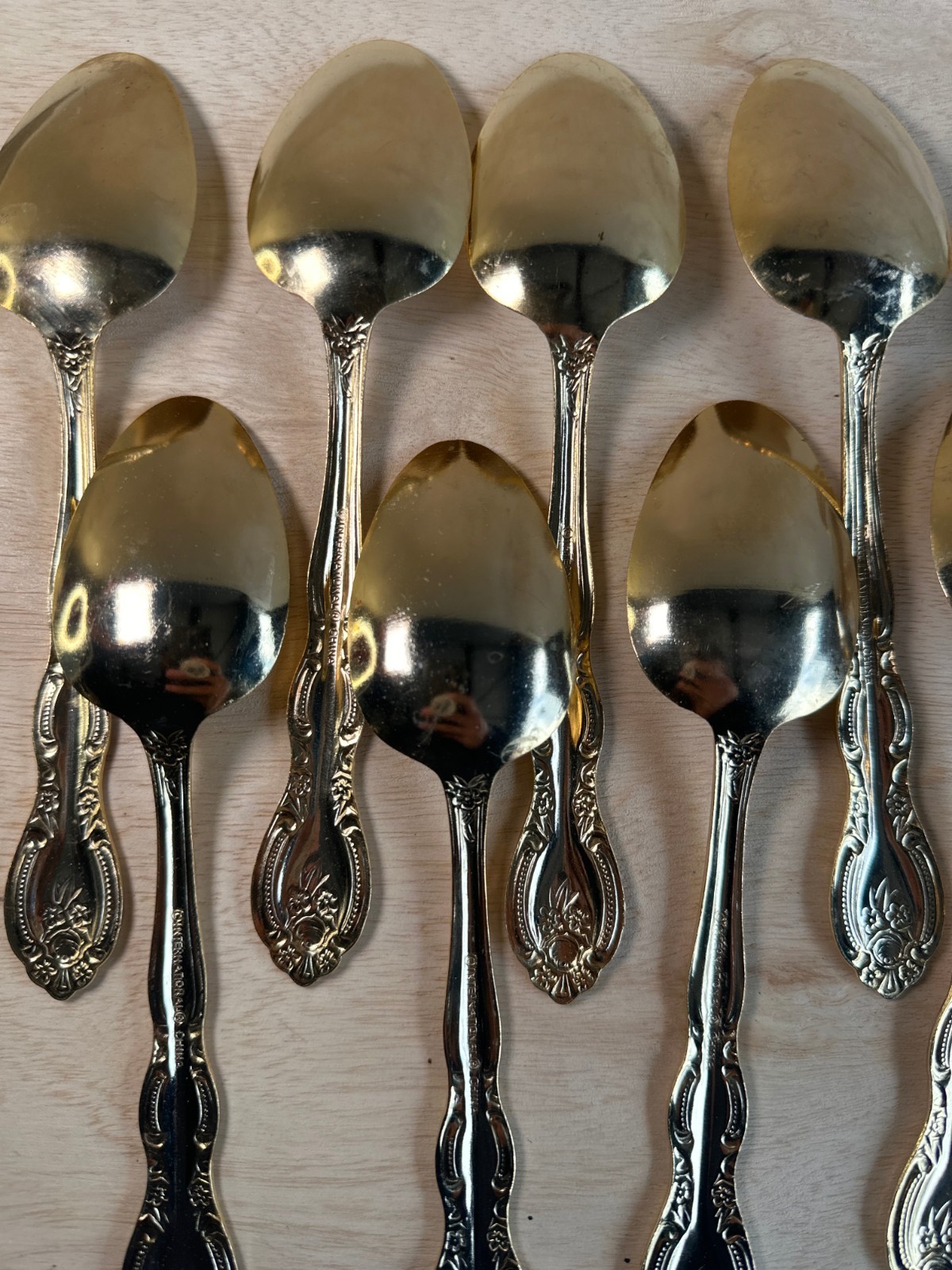 🔥 International Stainless Flatware Set Chantilly Pattern Rococo VTG 23 Pc Set