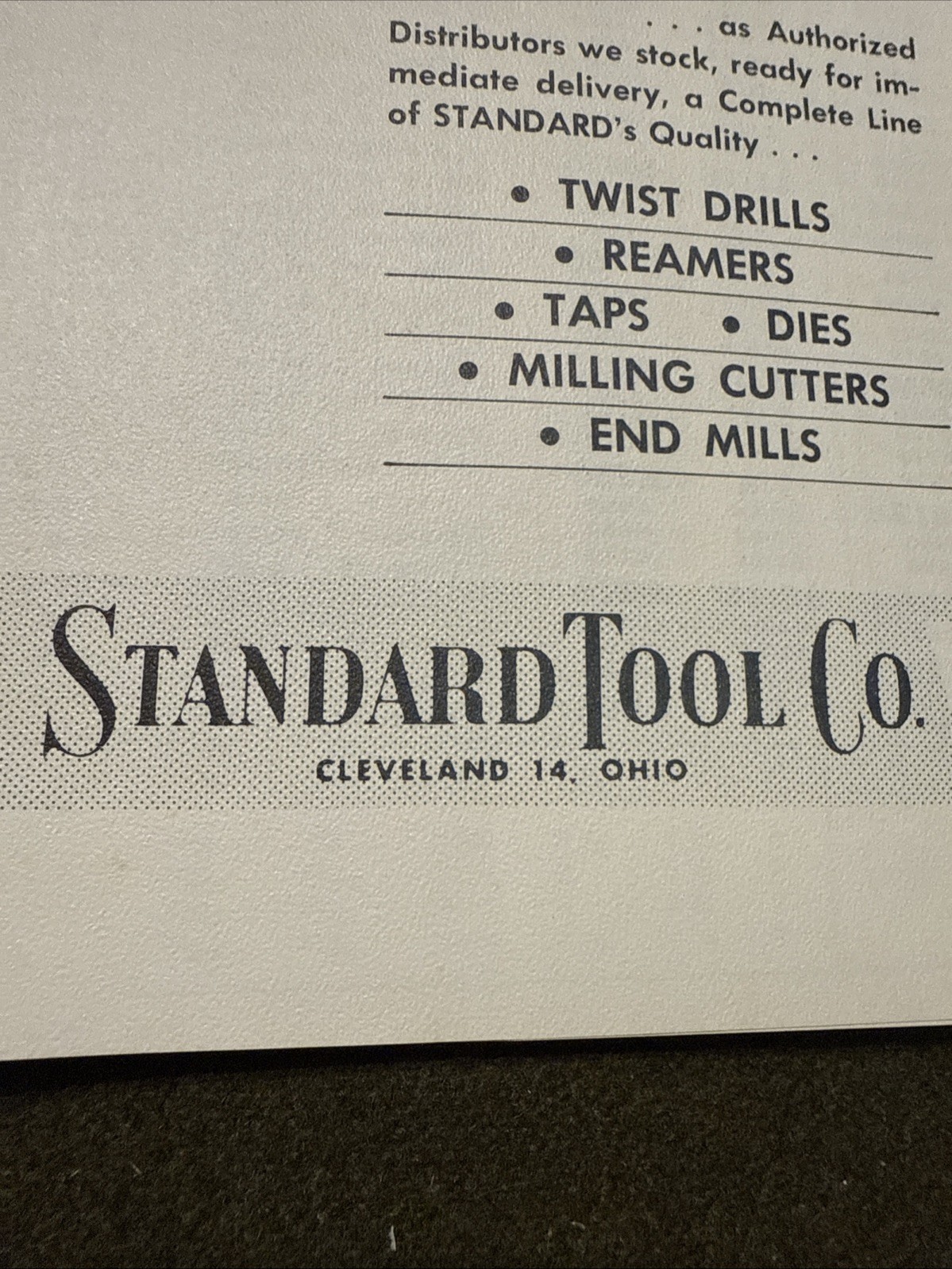 Vintage Standard Tool Co Tool Catalog USA 🇺🇸
