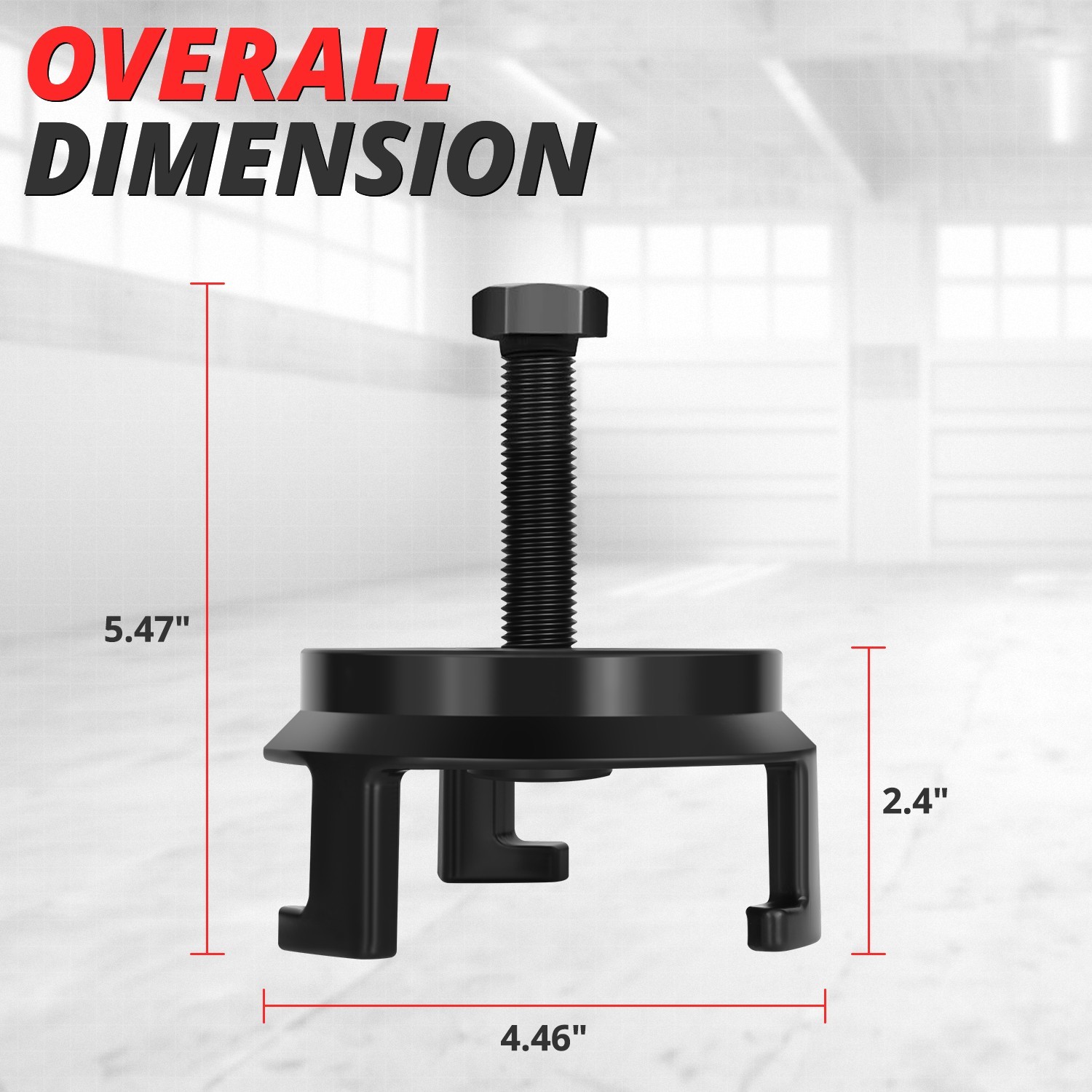 Fit GM/Chrysler/Jeep/Dodge Engine 3-Jaw Quick Clamping Harmonic Balancer Puller