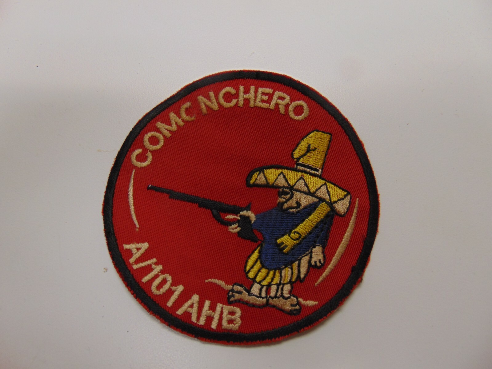 MILITARY PATCH OLD VIETNAM ERA COMC NCHERO A/101 AHB