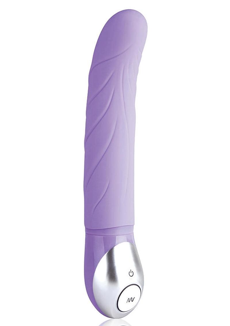 Vibe Therapy Sutra Silicone Curved Vibrator Sex Toy Vibe Dildo Purple Waterproof