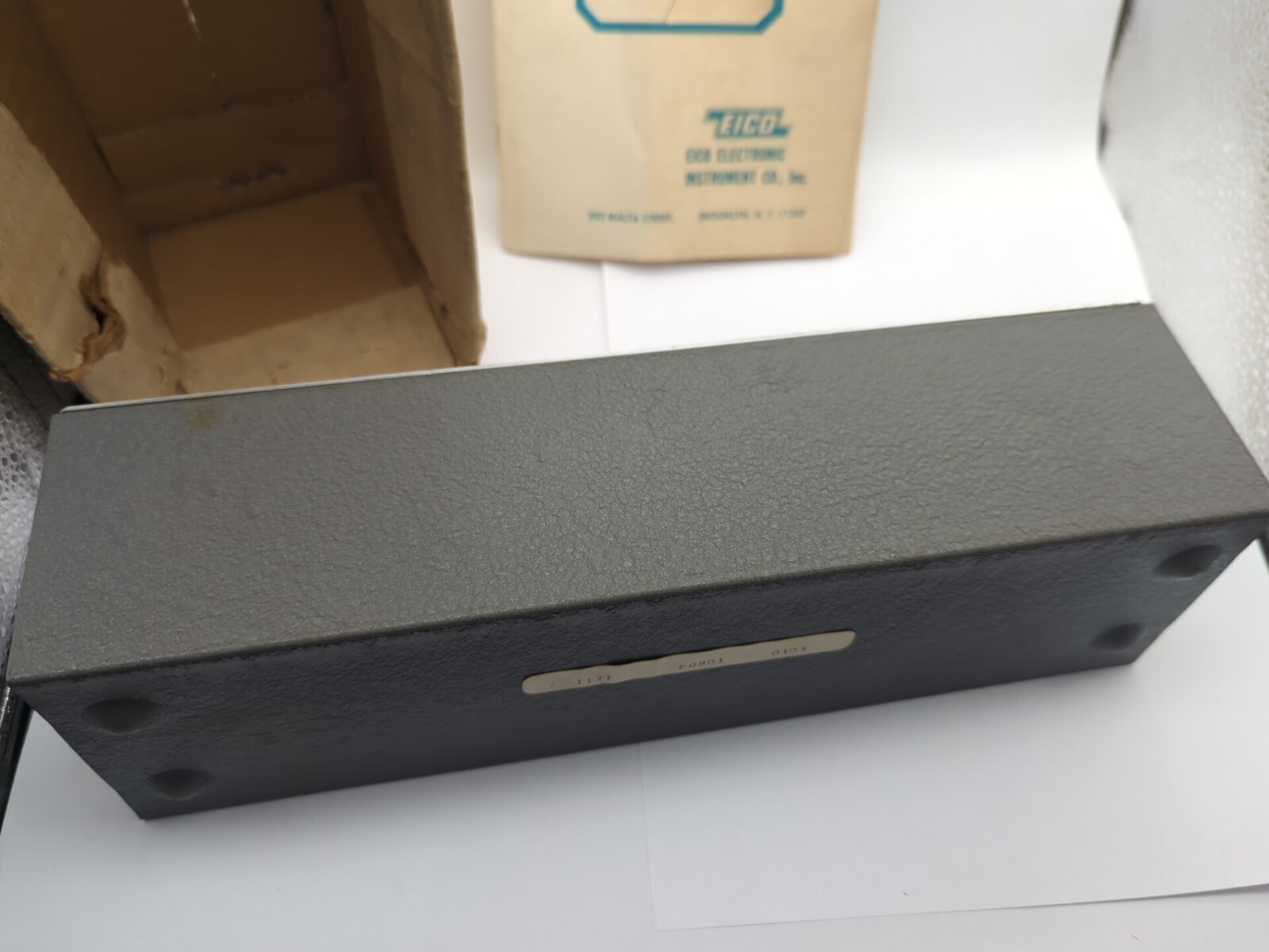 EICO RESTSANCE DECADE BOX MODEL 1171 READ LOOK