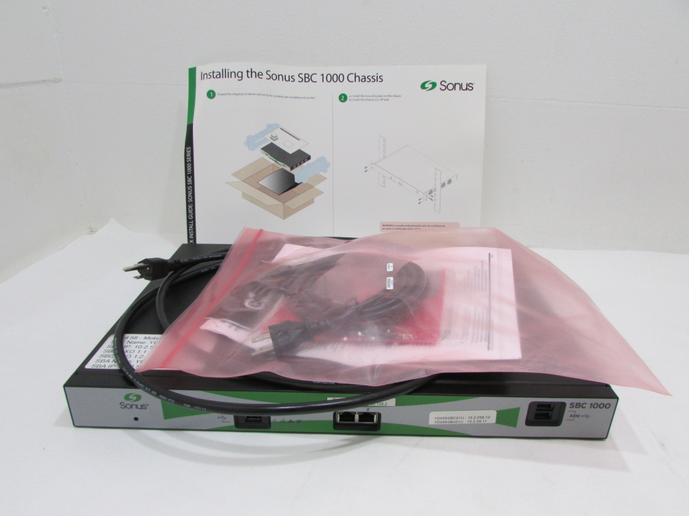 Sonus UX1K-AMN-4FXO Session Border Controller w ASM NEW OPEN BOX