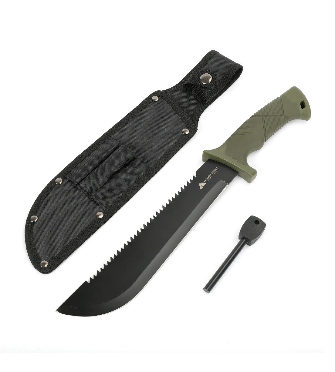 🔥NEW SEALED🔥 Ozark Trail 10" Machete with Saw Teeth, Fire Starter, Model 5031