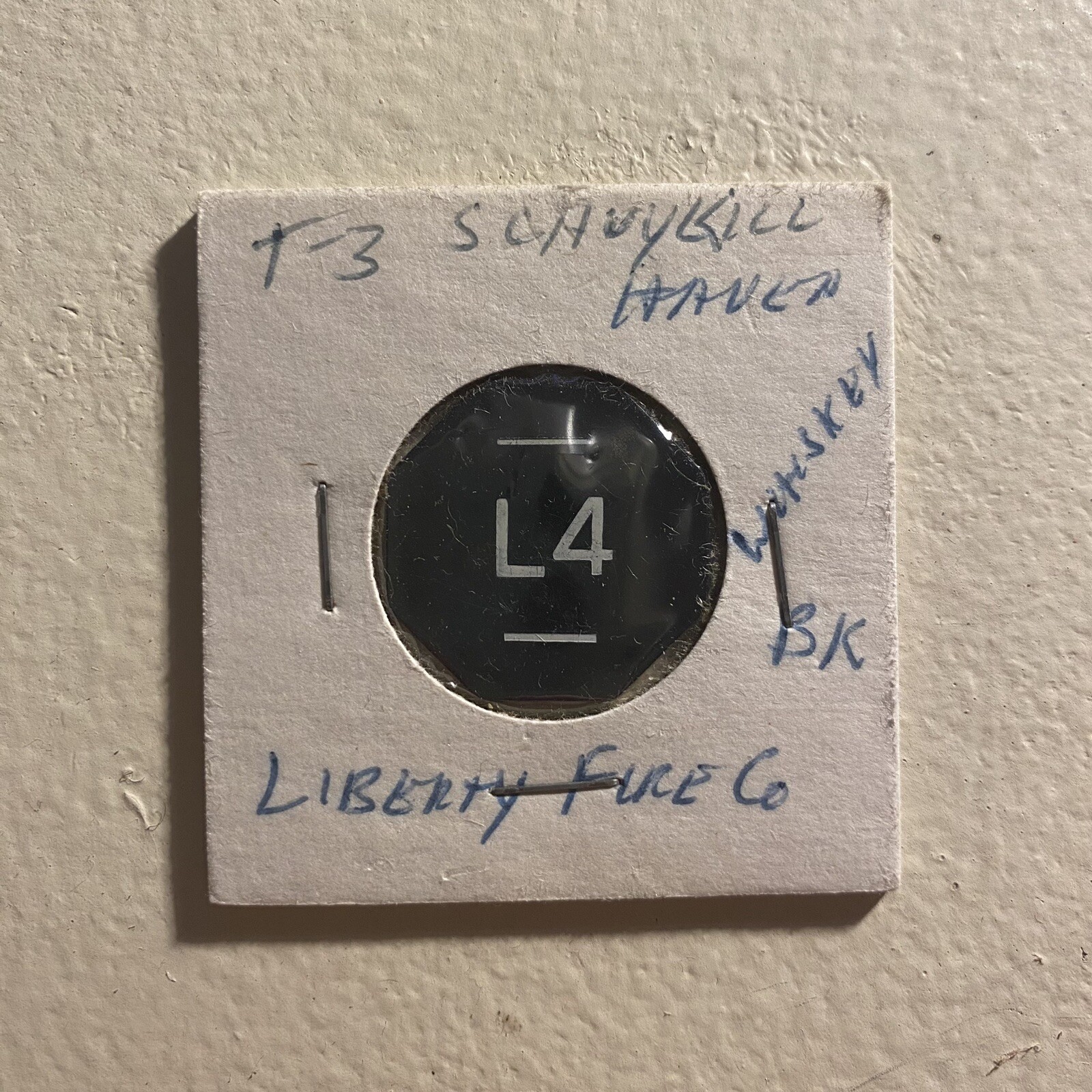 Schuylkill Haven PA Liberty Fire L4 Good For Whiskey In Trade Token. Our # C847