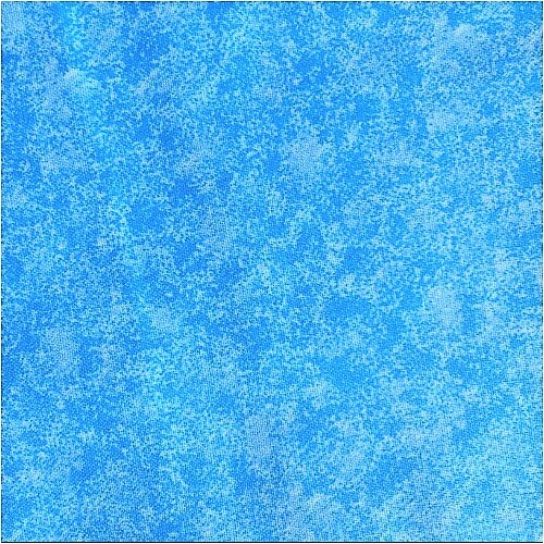 100% Cotton Fabric Fat Quarter Light Blue Mottled Print 18" x 22"