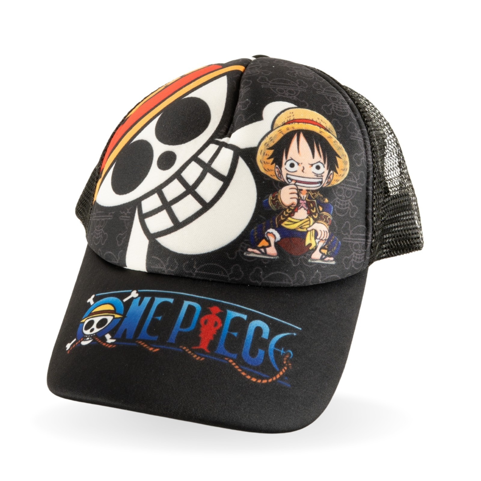One Piece Anime Baseball Trucker Hat Adjustable Adult Luffy Straw Pirates
