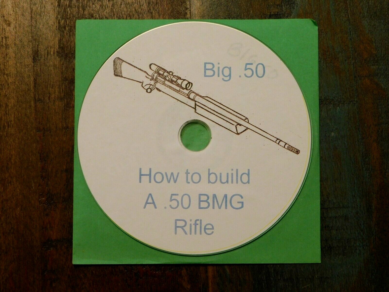 Big .50 Target Single Shot bolt action Rifle drawings in PAPER 11X17 book format
