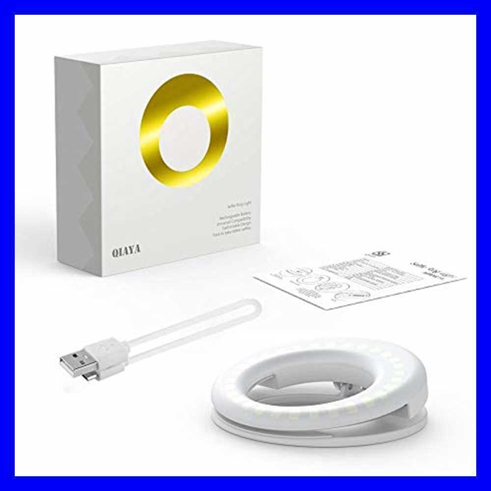 QIAYA Selfie Light Ring Lights LED Circle Cell Phone Laptop Camera WHITE NEW