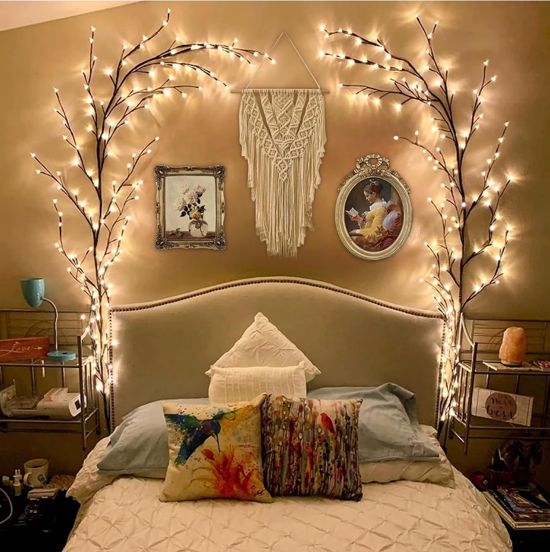 6ft Willow Vine LED Fairy Lights 96 LED USB Flexible Branch Indoor Decor