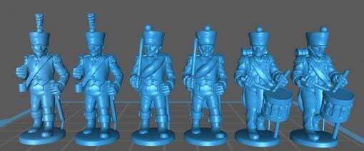 French Line Command 1808, campaign uniform - Resin 28mm Minis