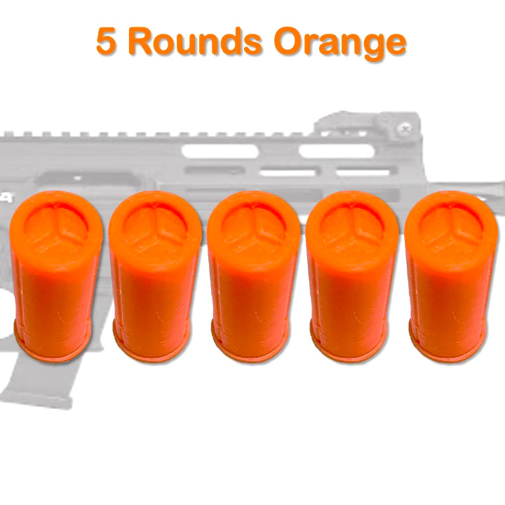 12 GA Orange Dummy Practice 5 Rounds [DRPP][Tactical Accessories]