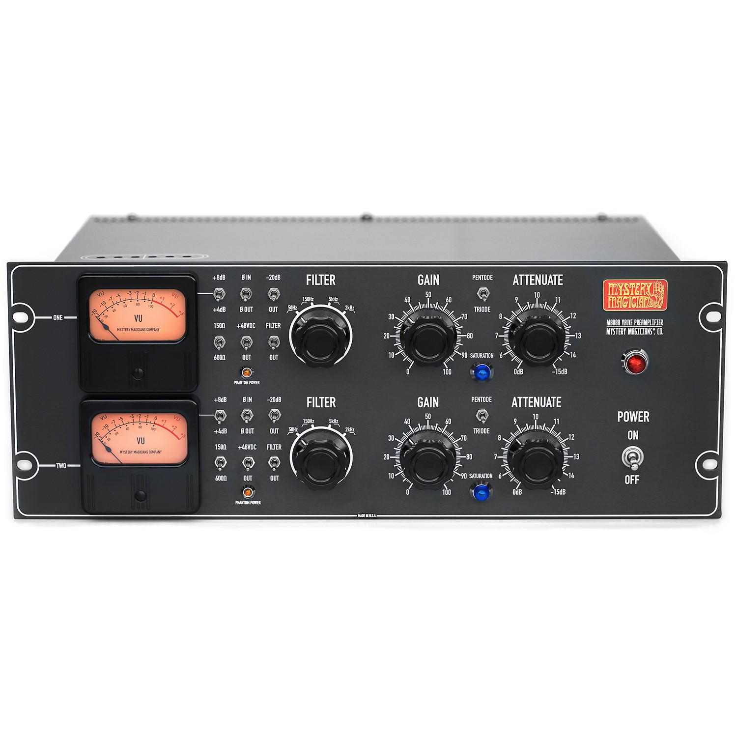 Mystery Magicians M808A Dual-Channel Tube Microphone Preamp (Demo Deal)