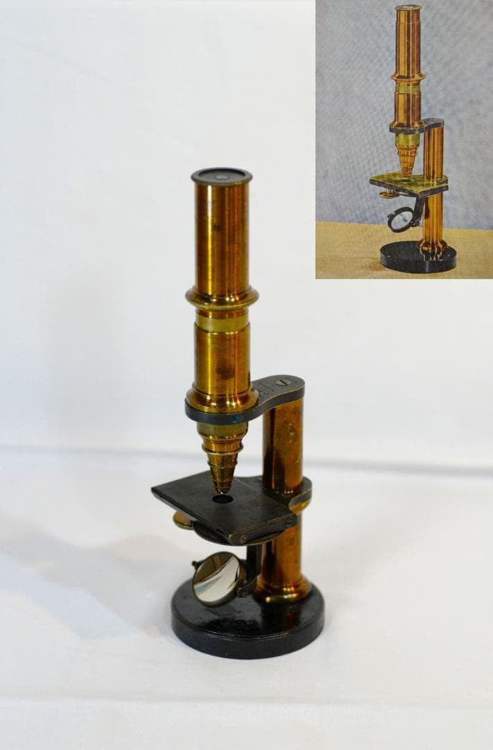 microscope Antique collectible Kellner/Bertele Stand IVa Microscope SN.839