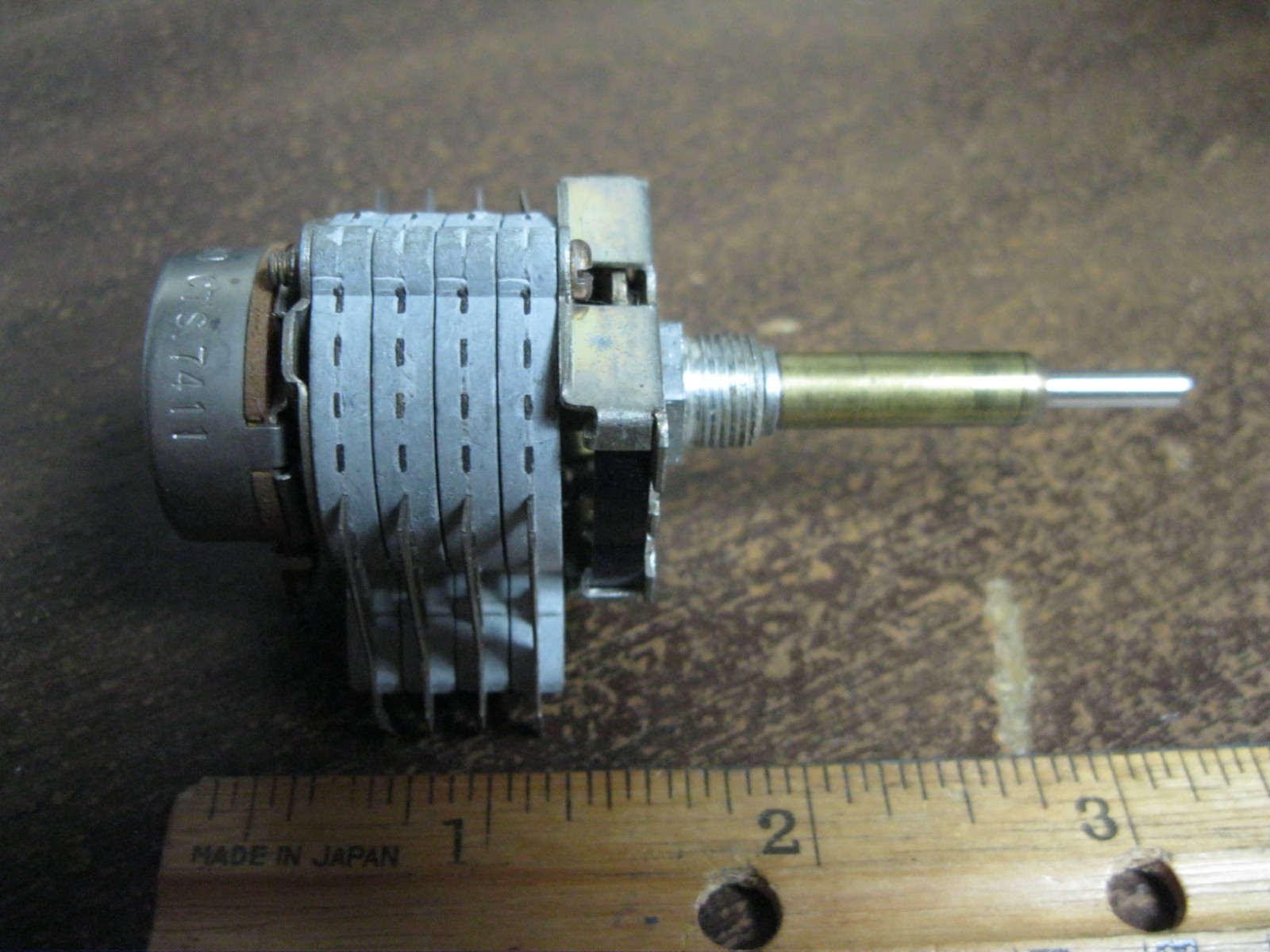CTS 7411 ROTARY SWITCH 5P4890 PCB TERMINALS - NEW OLD STOCK