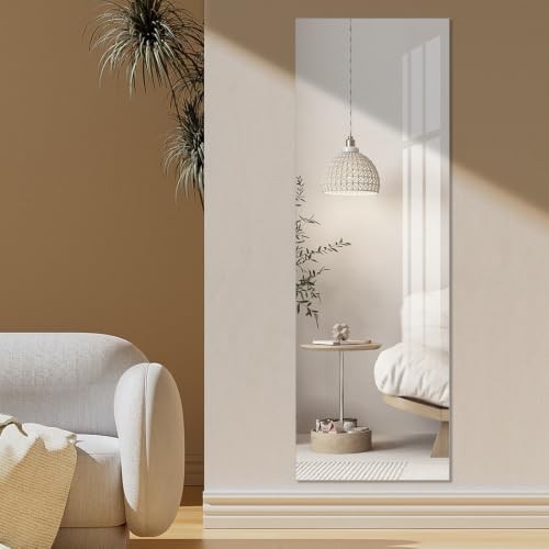 Full Length Mirror,47.25x15.75 Inch Acrylic Shatterproof Soft Mirrors, Non