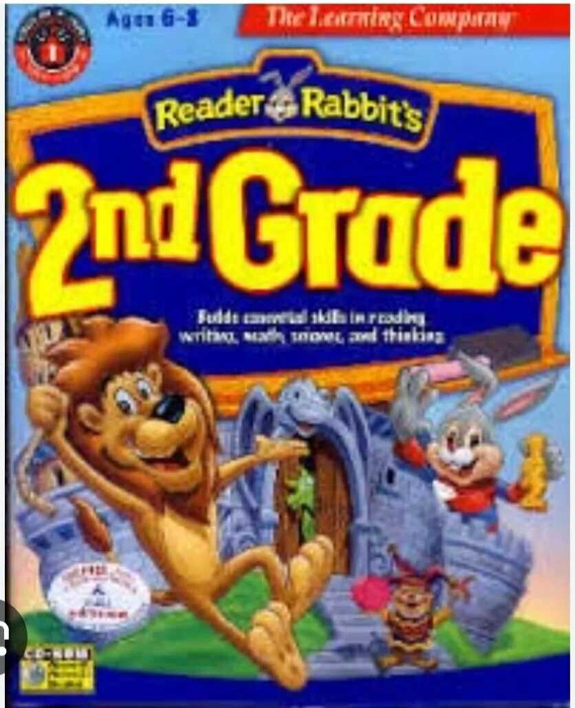 Reader Rabbits 2nd Grade Education Computer Games for kids Windows 11 10 USB app