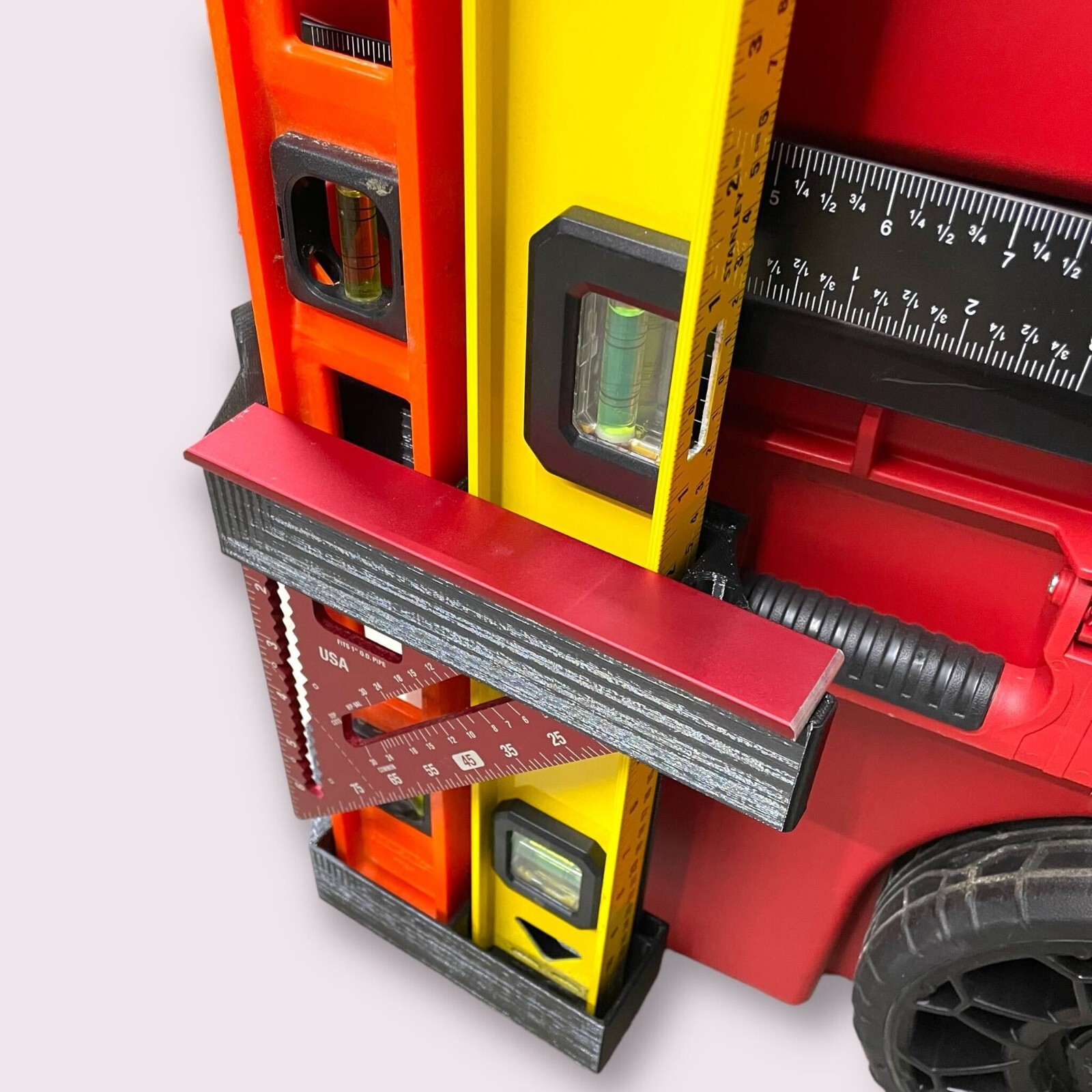 Milwaukee Packout Dual Level + Square Edge + T-square Holder - Made In USA