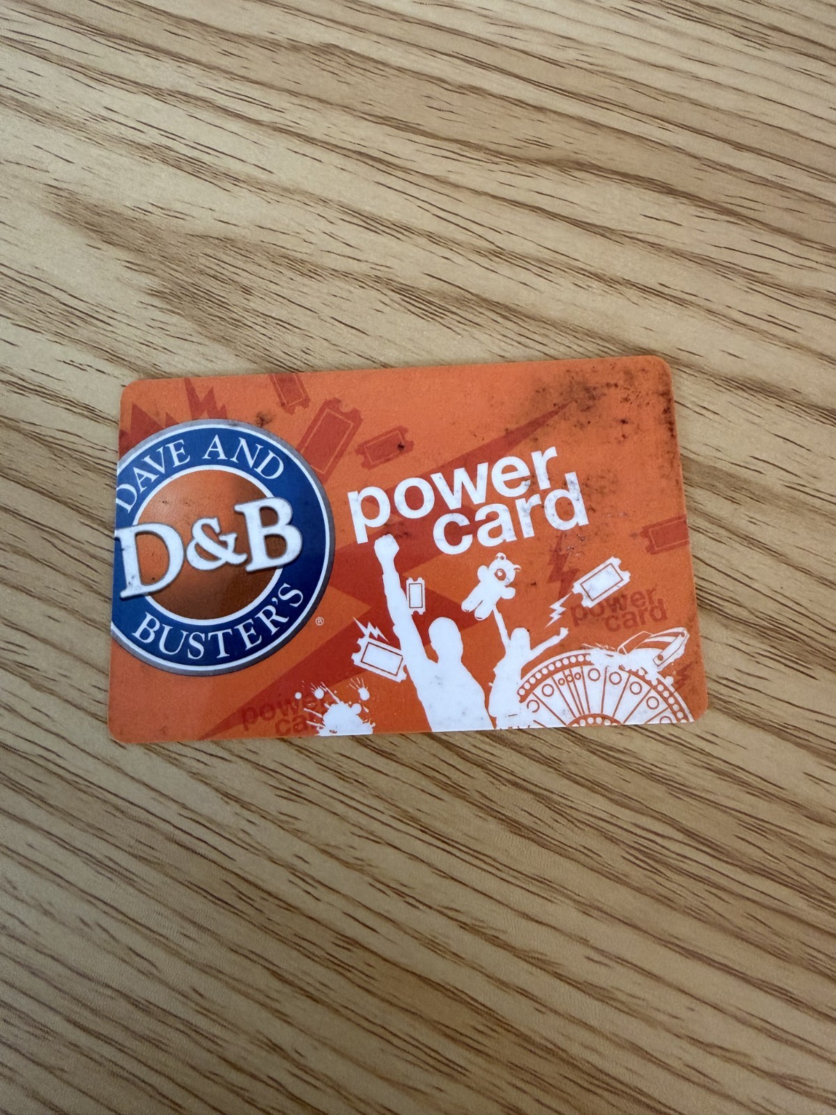 dave and buster's power card 200+ chips