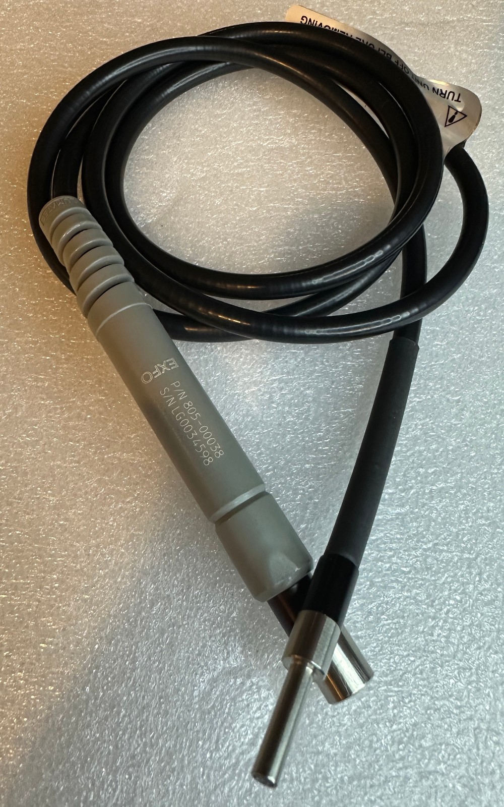 805-00038 X-Cite 3mm x 1500 mm Liquid Light Guide 3 mm core, 5 and 12 mm ports