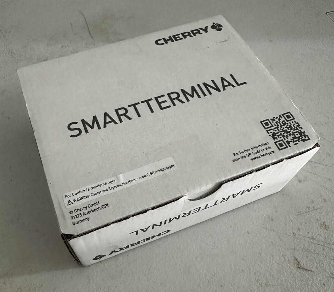 CHERRY SmartTerminal ST-1144 - SMART card reader - USB 2.0 - white (top), black