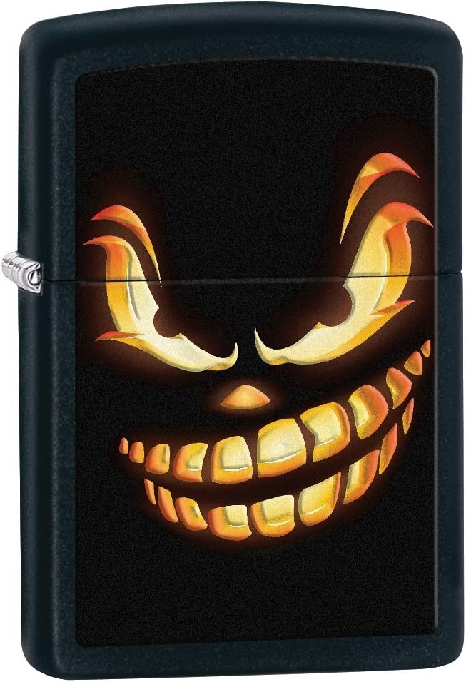 Zippo Scary Jack O Lantern Black Matte 28439